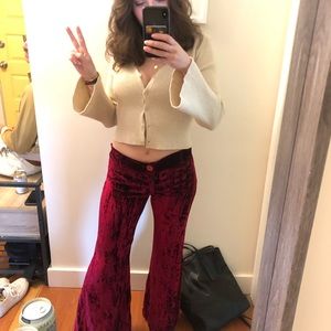 Vintage velvet authentic jnco bell bottom pants